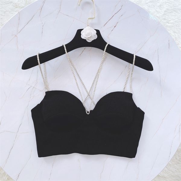 

women black tank strap female summer camis 220316, White
