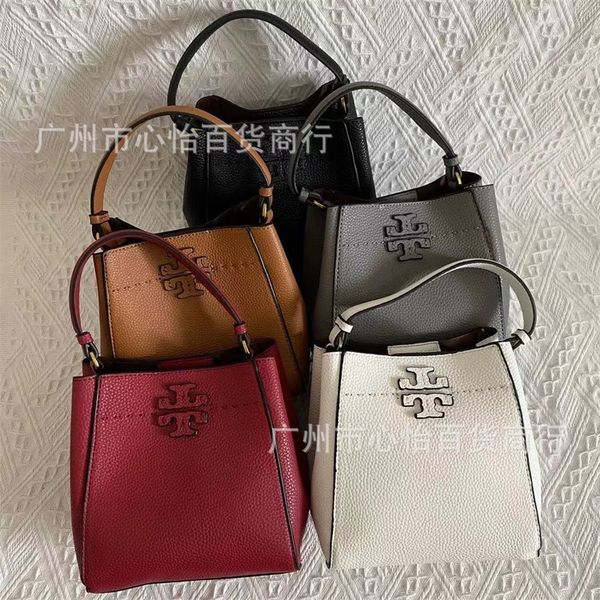 

56% off 2022 trendy bags cow new simple leisure lychee skin solid color bucket bag single shoulder messenger bag