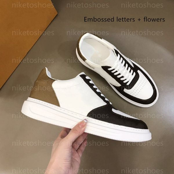 

llv shoes rivoli sneaker runner trainer mens casual shoes white grained calf leather embossed letter flower beverly hills sneakers g3pz jux5