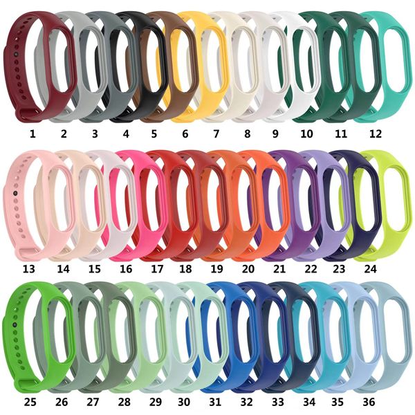 Per cinturino Xiaomi Mi Band 7 cinturino in silicone colorato di ricambio morbido cinturino in TPU accessori