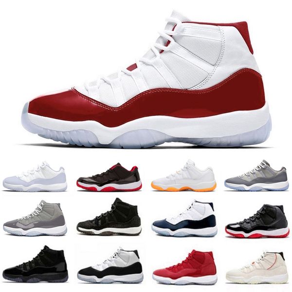

2023 high shoes boots jumpman 11 11s basketball shoes cool grey pure violet citrus legend gamma blue anniversary jubilee gym red concord unc, Black