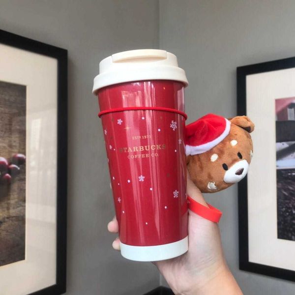 

2020 starbucks cup christmas aurora starbucks stainless steel insulated accompanying water cup 473ml pendant random