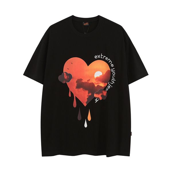 Camiseta de designer de verão para mulheres mensagens de moda casual letra respirável impressão impressão preta branca tshirts Hip Hop Streetwear Mulher Homem Tshirt