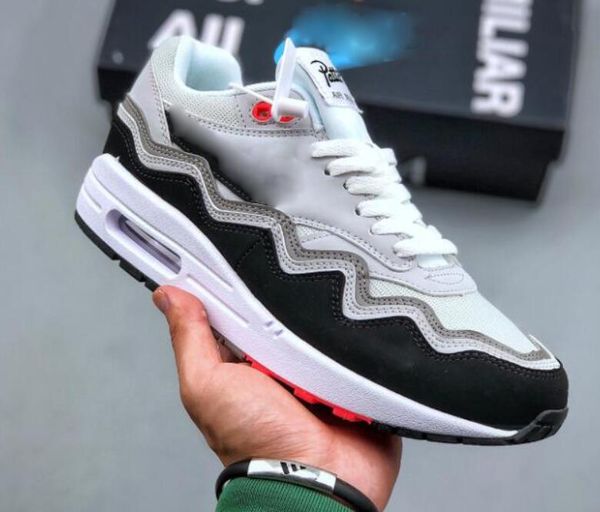 

shoes patta x authentic 1 fen city pack waves monarch noise aqua men women dark teal green the wave metallic silver pure platinum tokyo maze, Black