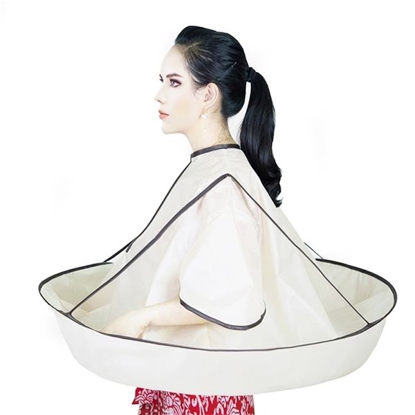 

professional hair cutting cape umbrella foldable salon barber haircut cape waterproof hairdressing barber cape hair cutting tool 220621