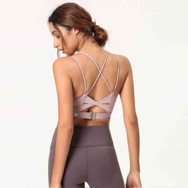 

lu-1936 lulu bras brand sports underwear women's bra high-intensity underclothes shockproof rimless yoga fitness vest shirt pwd3, Red;black