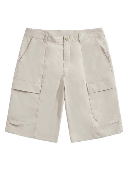 

men flap pocket bermuda shorts a89f#, White;black