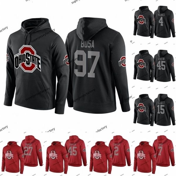 VipCeoA3740 Maglia Ohio State Buckeyes Joey Bosa Hoodei Archie Griffin Dwayne Haskins Chris Olave Santonio Holmes Mike Weber Jr. Cris Carter James