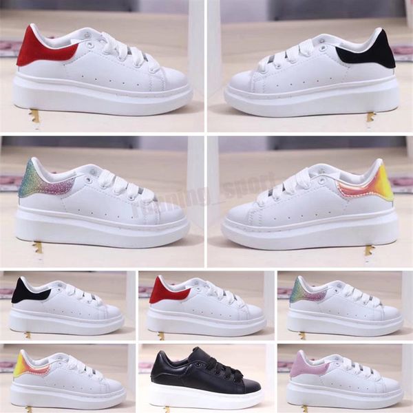 

2021 designer kids shoes for boys and girls sneaker ander thick bottom white black red boby toddler casual sneakers size 24-35309q