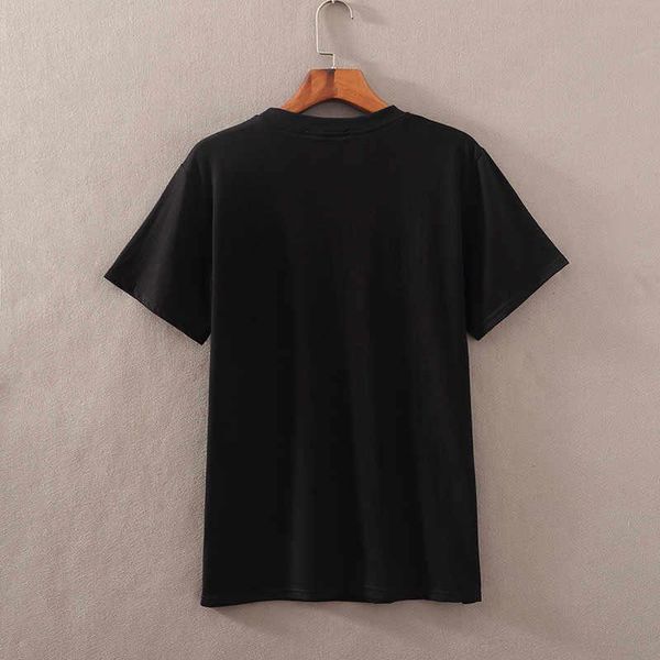 

hight quality t shirts for men cotton fashion designer 3d letters printing crew neck white black summer breathable clothing mens t-shirts co