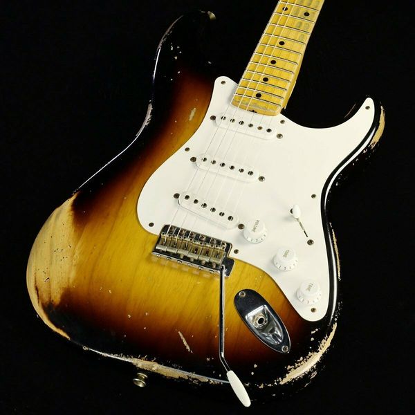 

custom shop 1954 st heavy relic 2-color sunburst 2014 #gg1kp electric guitar