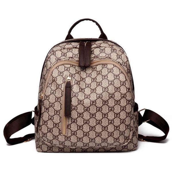 

handbags fashionable new pu plaid backpack female star multi-purpose handbag sling one shoulder bag