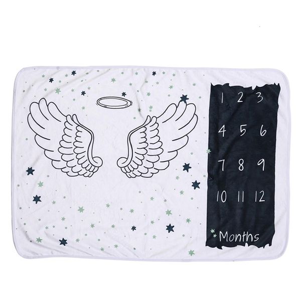 

baby muslin blanket soft print diapers swaddle wrap cartoon bedding blanket for borns flannel wrap bed baby monthly blankets lj201208