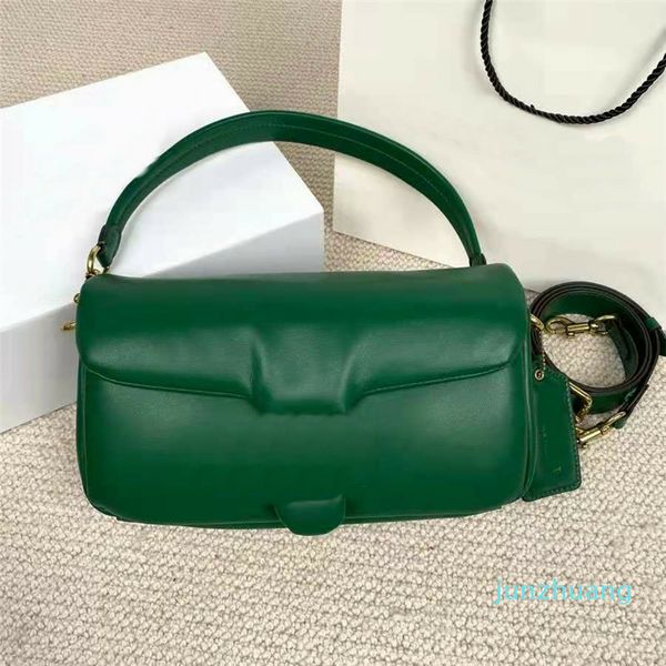 Designer- travesseiro de ombro mulheres mulheres retro hardware bolsas de couro bolsa de moda Baguette