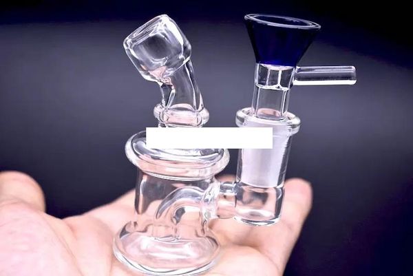 Dab Rigs Стеклянный стакан бонги с 14 мм мужской воронки Стеклянная чаша 3 -дюймовая дешевая небольшая утилизация стеклянная вода трубы.