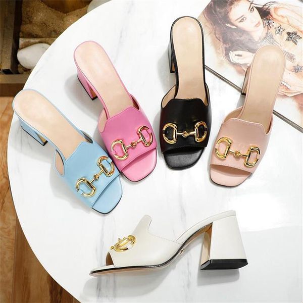 

fashion women's casual slippers beach slipper chunky heels leather shoes female flip flops comfortable open toed327q, Black