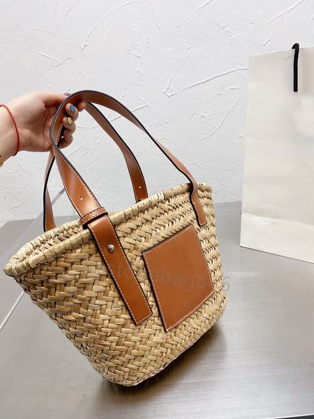 

spring/summer 2022 basket bag female handbag women beach bag fashion shoulder genuine leather love bags