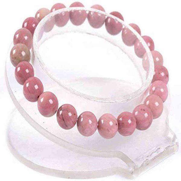 

fashion trend simple natural rose red grain stone diy wood women's, Black