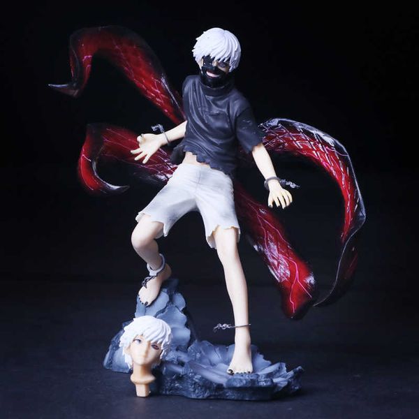 

huiya01 anime tokyo ghoul kaneki ken pvc action figure collectible model doll toy 22cm q0621