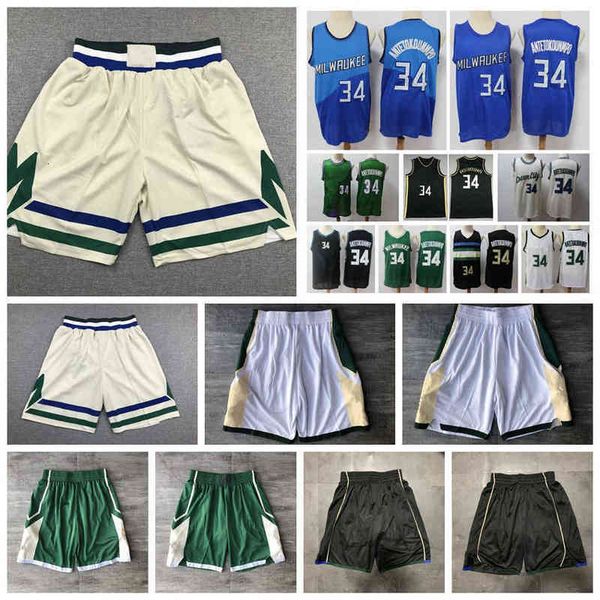 

giannis antetokounmpo basketball shorts jersey authentic stitched milwaukeean giannis 34 antetokounmpo shorts with real tags, White;black