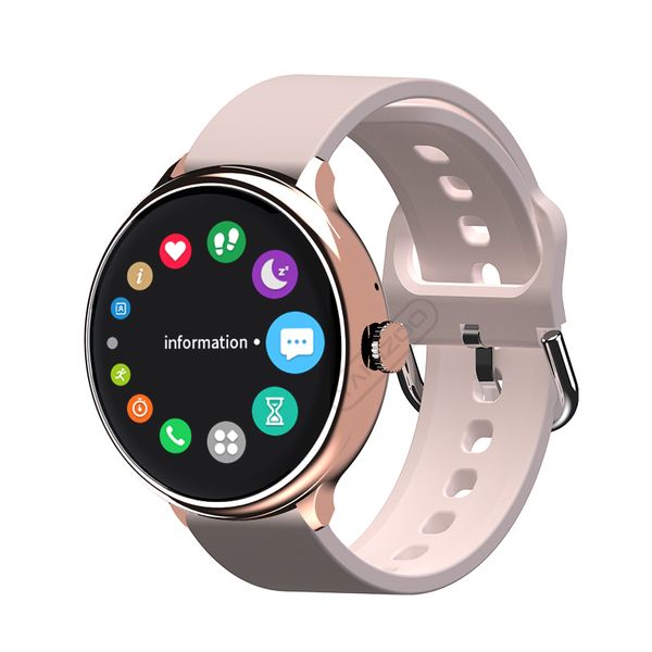 K50 Full Touch Runde Bildschirm Bluetooth Anruf Smart Uhr Männer Wasserdichte Fitness Tracker Mode Sport Smartwatch für ios Android