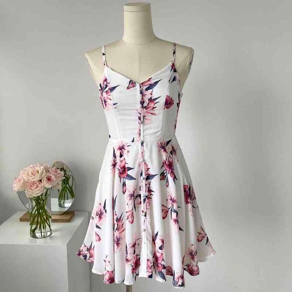 

casual dresses foreign trade original single playful printing holiday style sweet small fresh high waist thin chiffon dress, Black;gray