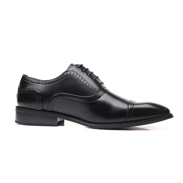 Handmade Flat Leather Oxs Laceup Business Formal Men Dress Shoes Y200420 GAI GAI GAI