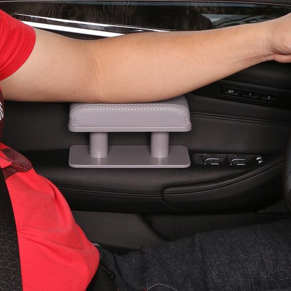 Autositzbezüge Armlehne Ellenbogenstütze Verstellbare Universaltür Handarmlehne Anti-Ermüdungskissen Mini Leder Box Pad UniversalCar CoversC