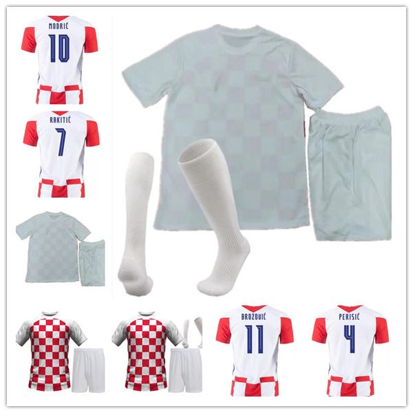 

2021 2022 soccer jersey hrvatska modric mandzukic rakitic perisic kalinic kovacic 20 21 22 23 national football shirts men + kids kit thaila, Black