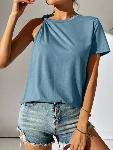 

twist detail single sleeve tee w1ym#, White