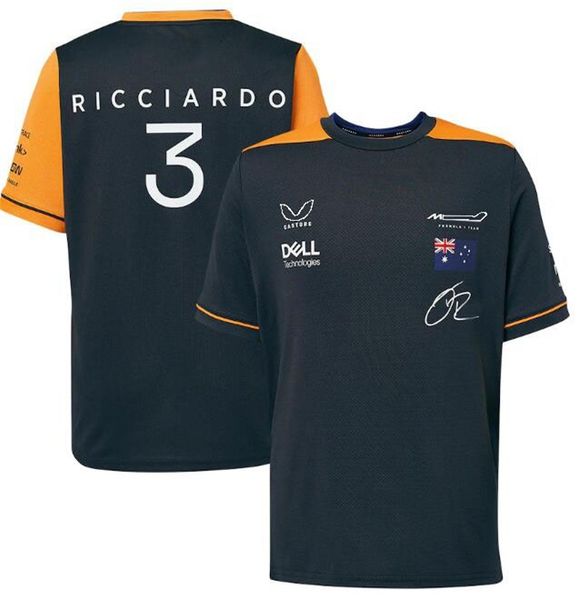 

2022 summer new f1 racing round neck t-shirt, the same custom