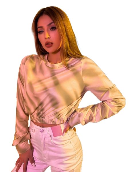 

meysi kim tie dye crop pullover b4jp#, Black