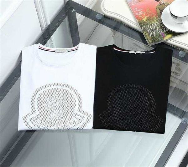 

2022 summer mens t shirt fashion simple cotton black and white couple wear casual high-quality letter patch designer t-shirt18, White;black