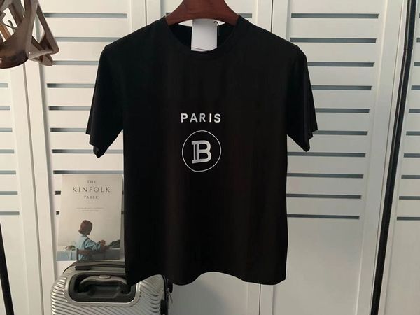 

women's t-shirt designer spring and summer new cotton letter print loose pullover t-shirt black white t shirt xs-xxl
