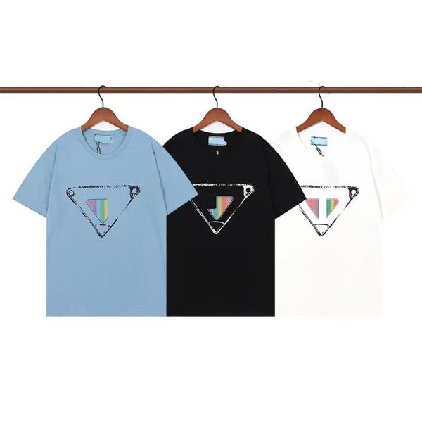 

2022 men s t shirts european and american designer new summer fashion puda cotton t-shirt casual sports loose short sleeved couple s outfit, White;black