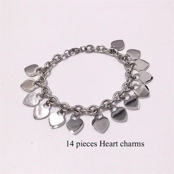 

fashion sier rose gold chains women bracelets stainls please return to heart pulsera t letters3026, Golden;silver