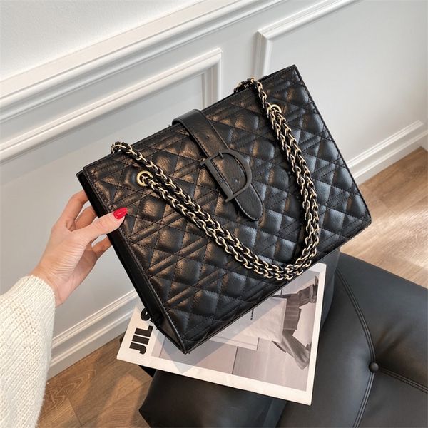 

40% off 2022 trendy bags net red checkered chain bag women's new texture and atmosphere tote single shoulder messenger bag