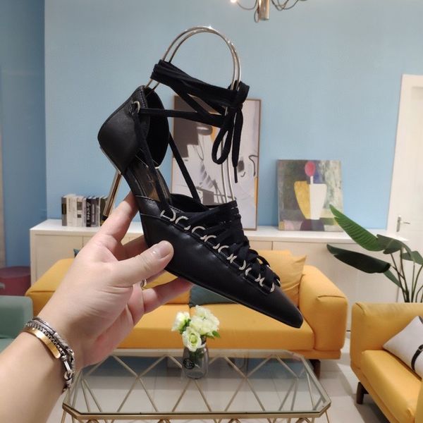 

2022 woman high heels platform peep-toes sandals designers pointed toe sole pumps luxurys womens dress shoes size35-41, Black