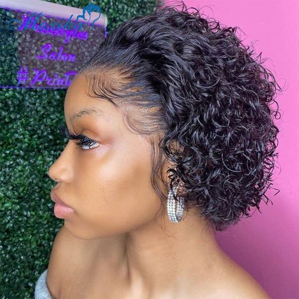 

lx brand curly human hair wig closure wig human hair wig 150 remy curly lace front brazilian hair wigs lace frontal lace wigsfactory, Black