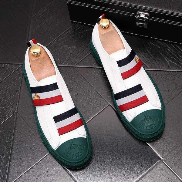 

autuspin men leather casual white shoes mens summer slip on lazy shoe fashion breathable comfortable cowhide flats loafers d39, Black