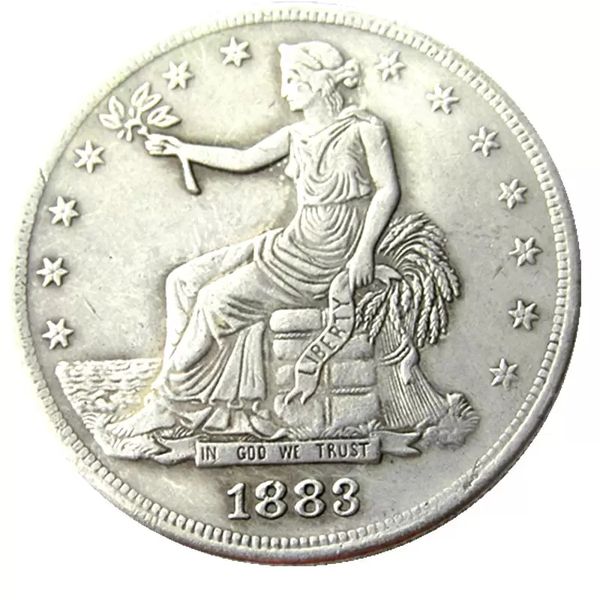 

us 1883 trade dollar silver plated copy coins metal craft dies manufacturing factory price