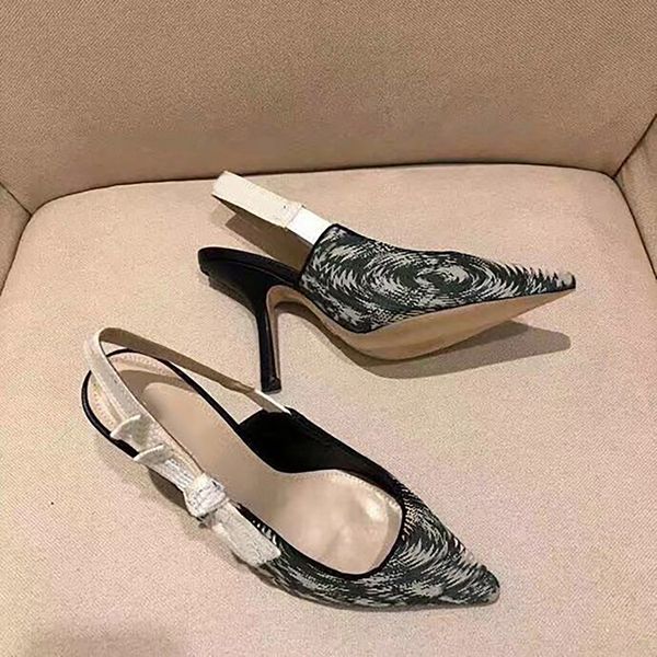 

shoes embroidery dress pointed low-heel 1cm 6.5cm 9.5cm women flat casual authentic cowhide metal buckle ladies leather mules princetown, Black
