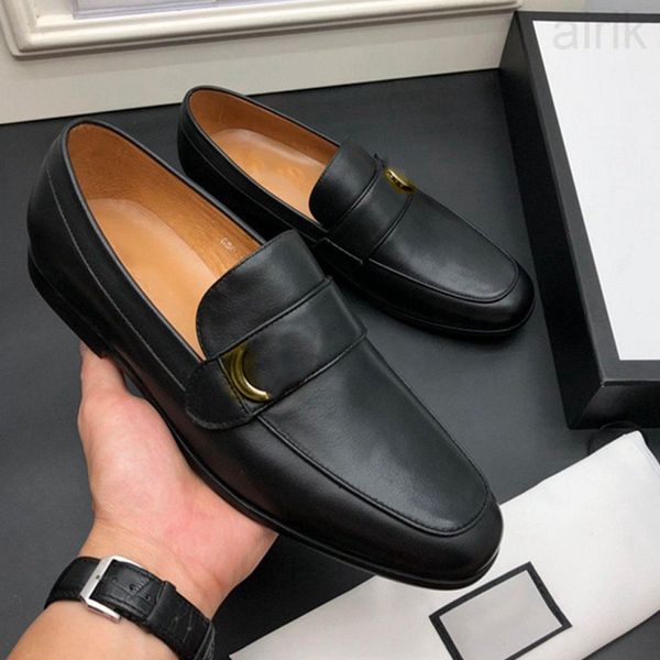 

2023 Luxury women Casual Shoe Genuine leather Men Oxfords high quality Metal Buckle Espadrilles Ladies Flat loafers Designers Dress Shoes, Color 7