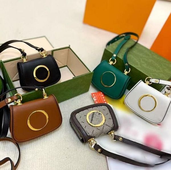 

designer mini coin purses shoulder bags women's vintage womens crossbody bag printed flap fashion leather messenger bag casual wallet c, Red;black