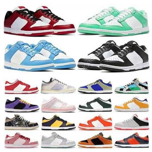 

2022 new black white panda casual shoes men women sneakers university blue coast pn dust outdoor mens trainer 36-44
