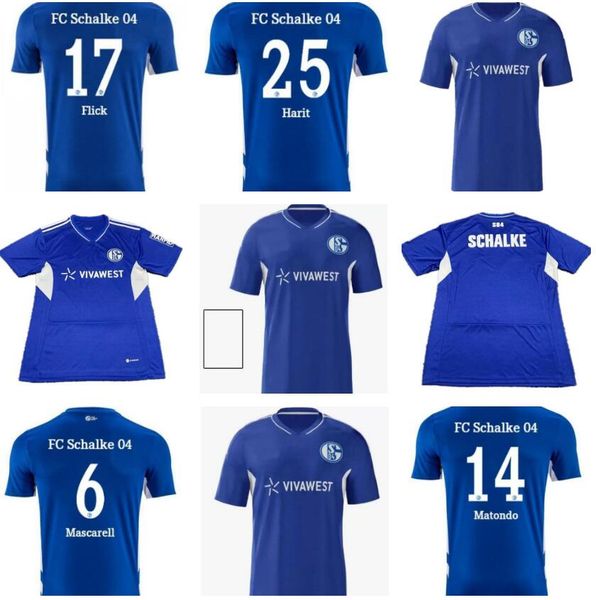

22 23 schalke soccer jerseys kutucu schopf serdar 04 harit raman football 2022 2023 ozan oczipka sane harit mc kennie mascarell uth matondo, Black;yellow