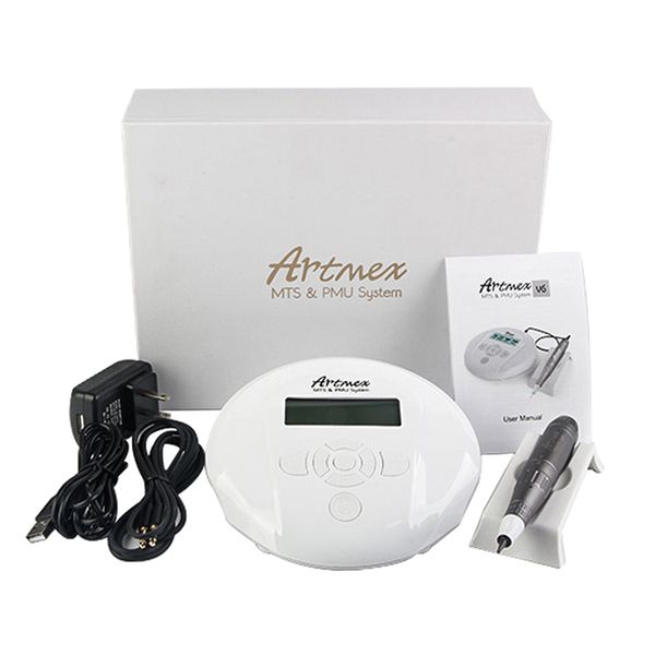

portable microneedle electric tattoo pen artmex v6 dermapen permanent makeup eyebrow eyeliner lip micropigmentation auto microneedling syste