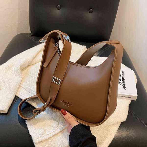 

2021 new trendy messenger bag women's 2022 texture french niche armpit