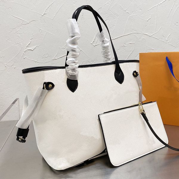 

2022 luxurys designers handbag fashion women casual tote shoulder bag leather handbags 3 colors totes with coin purse wallet clutch