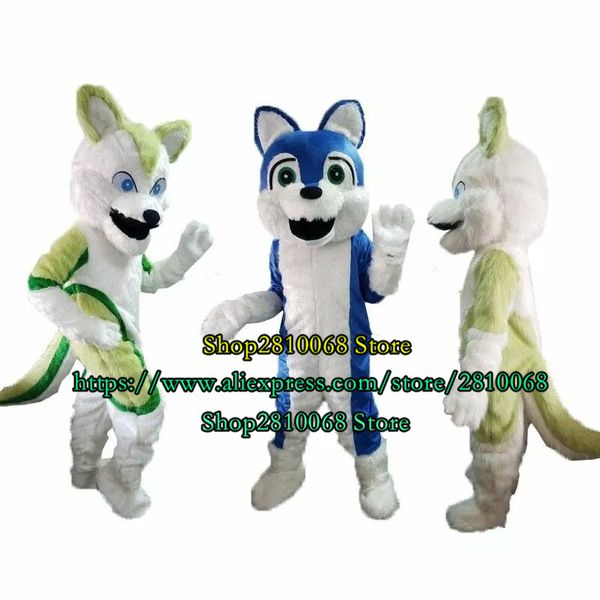 Mascote boneca traje de alta qualidade EVA material husky cão fox lobo mascote traje terno role-playing party jogo publicidade carnaval páscoa adu